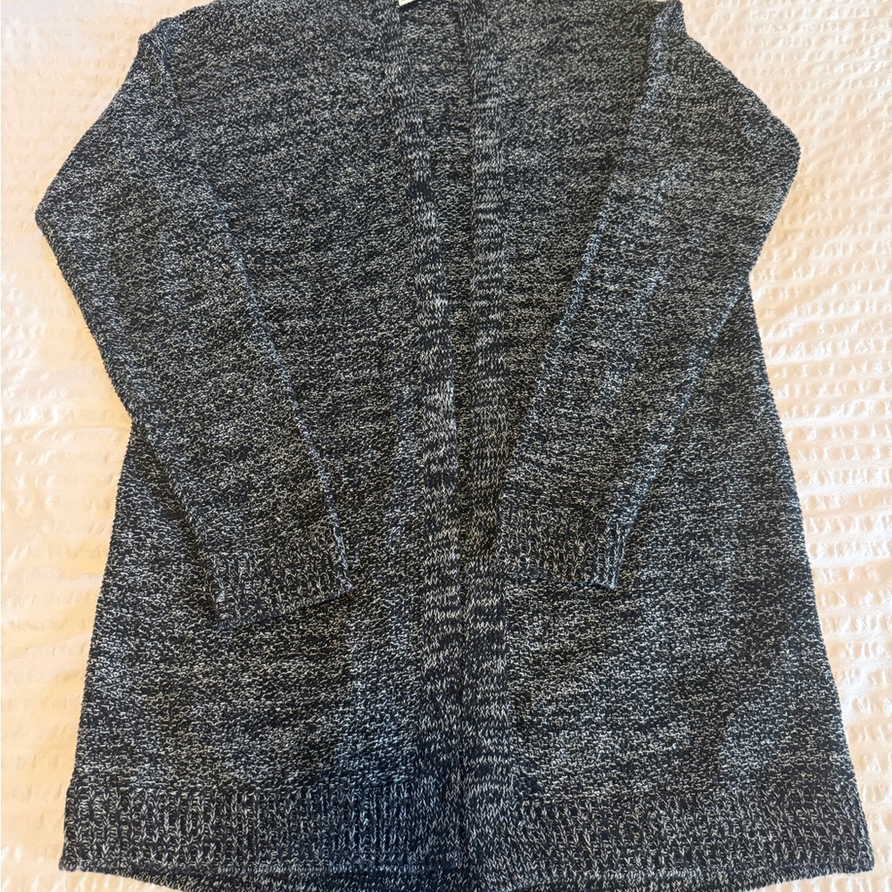 H&M Cozy Open-Front Marled Knit Cardigan